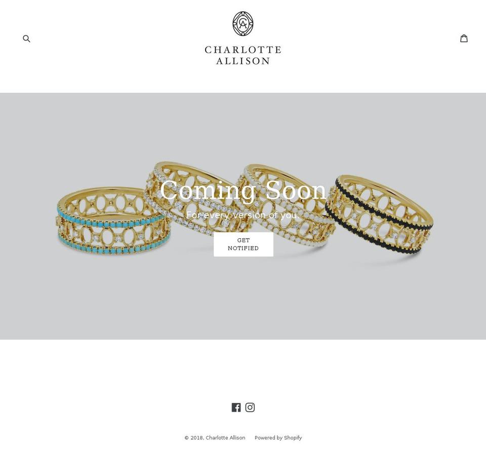 charlotteallison.com — Shopify storefront screenshot