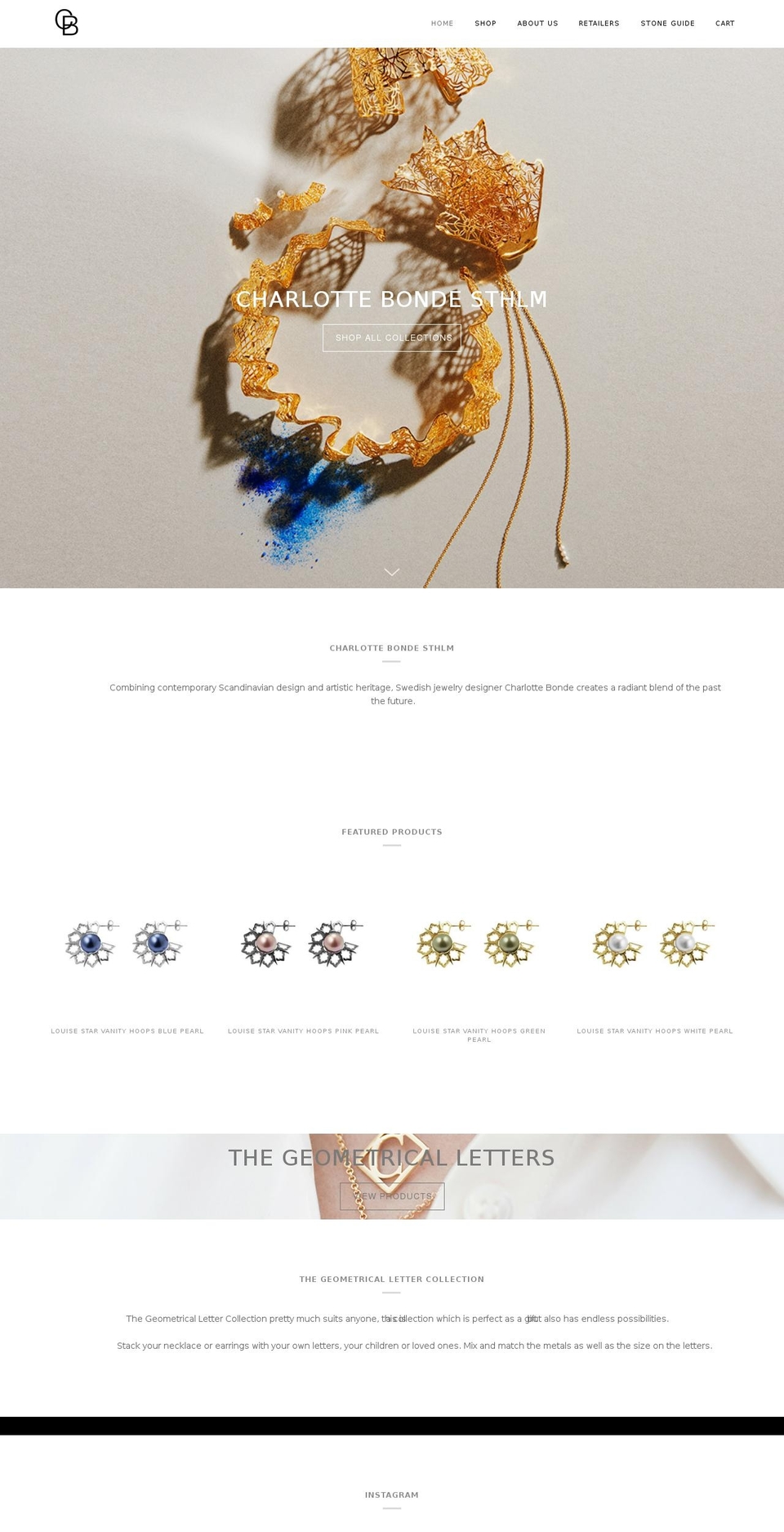 charlottebonde.com shopify website screenshot