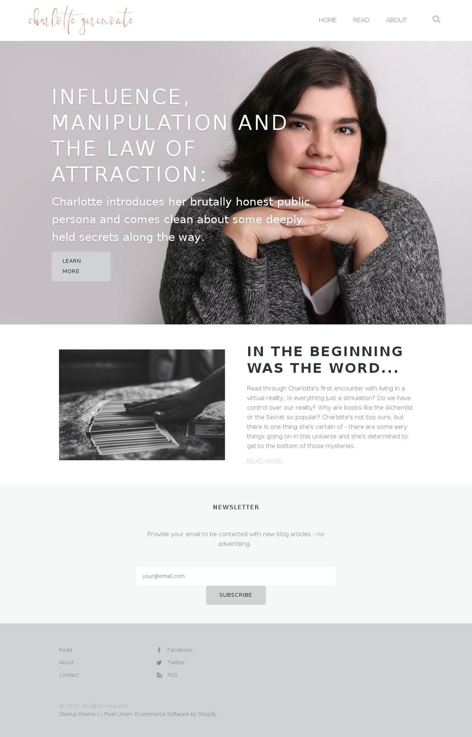 charlottegirimonte.com — Shopify storefront screenshot