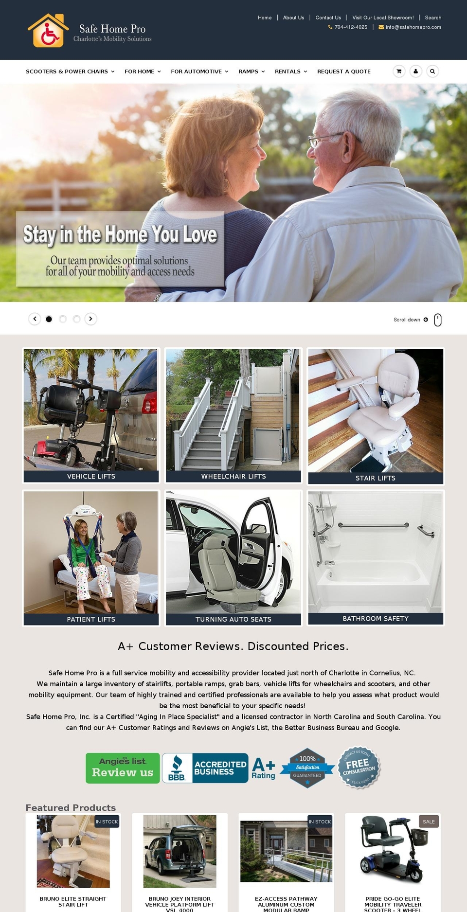 charlottemobility.com shopify website screenshot