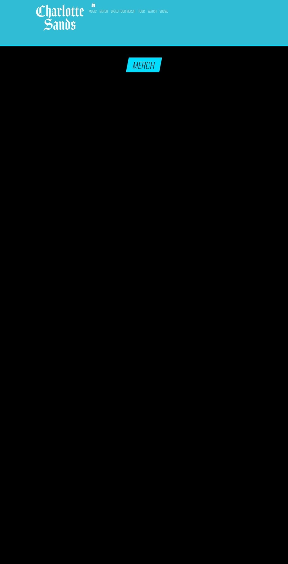 charlottesands.com shopify website screenshot