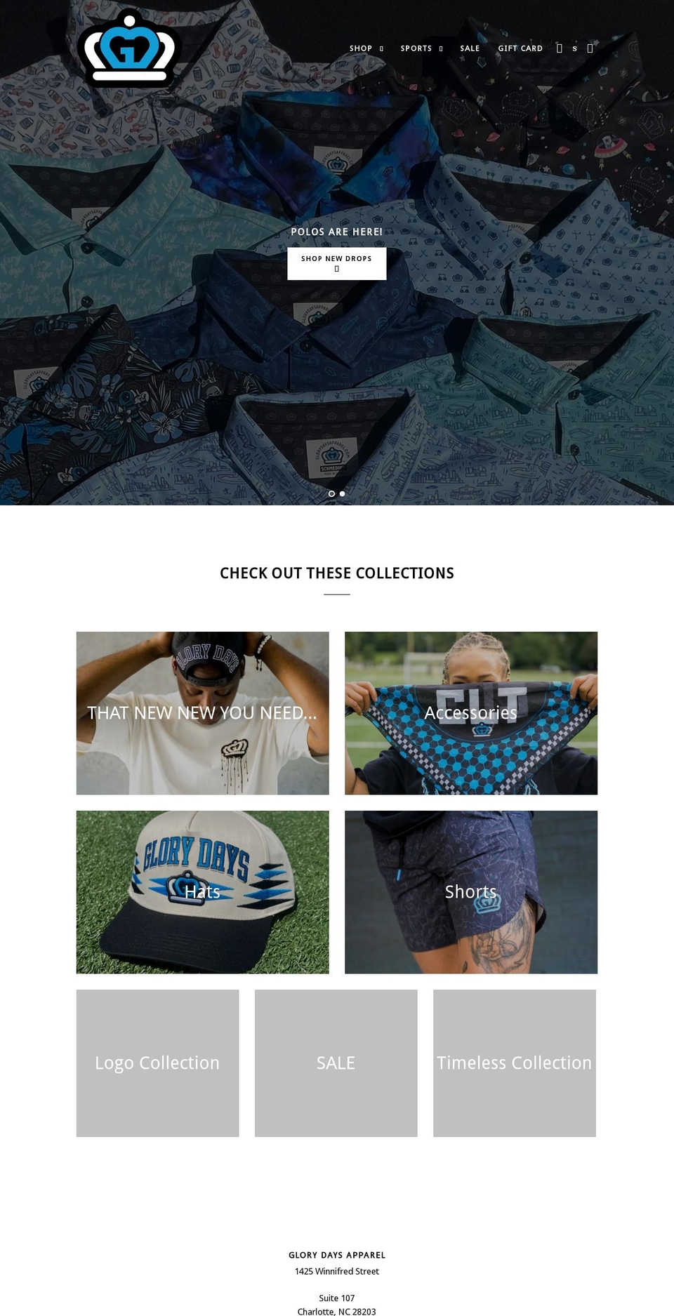 charlotteshirt.com — Shopify storefront screenshot