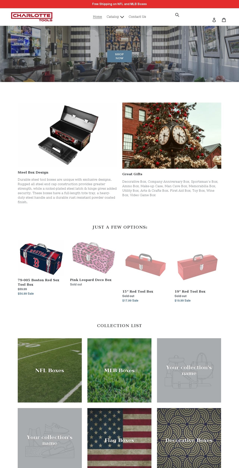 charlottetools.com shopify website screenshot