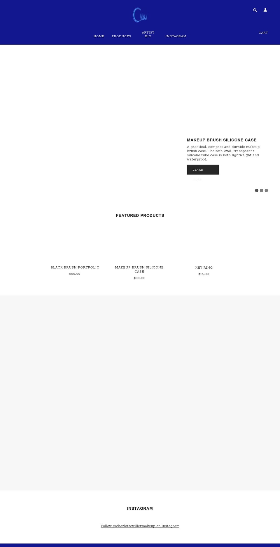 charlottewiller.com shopify website screenshot