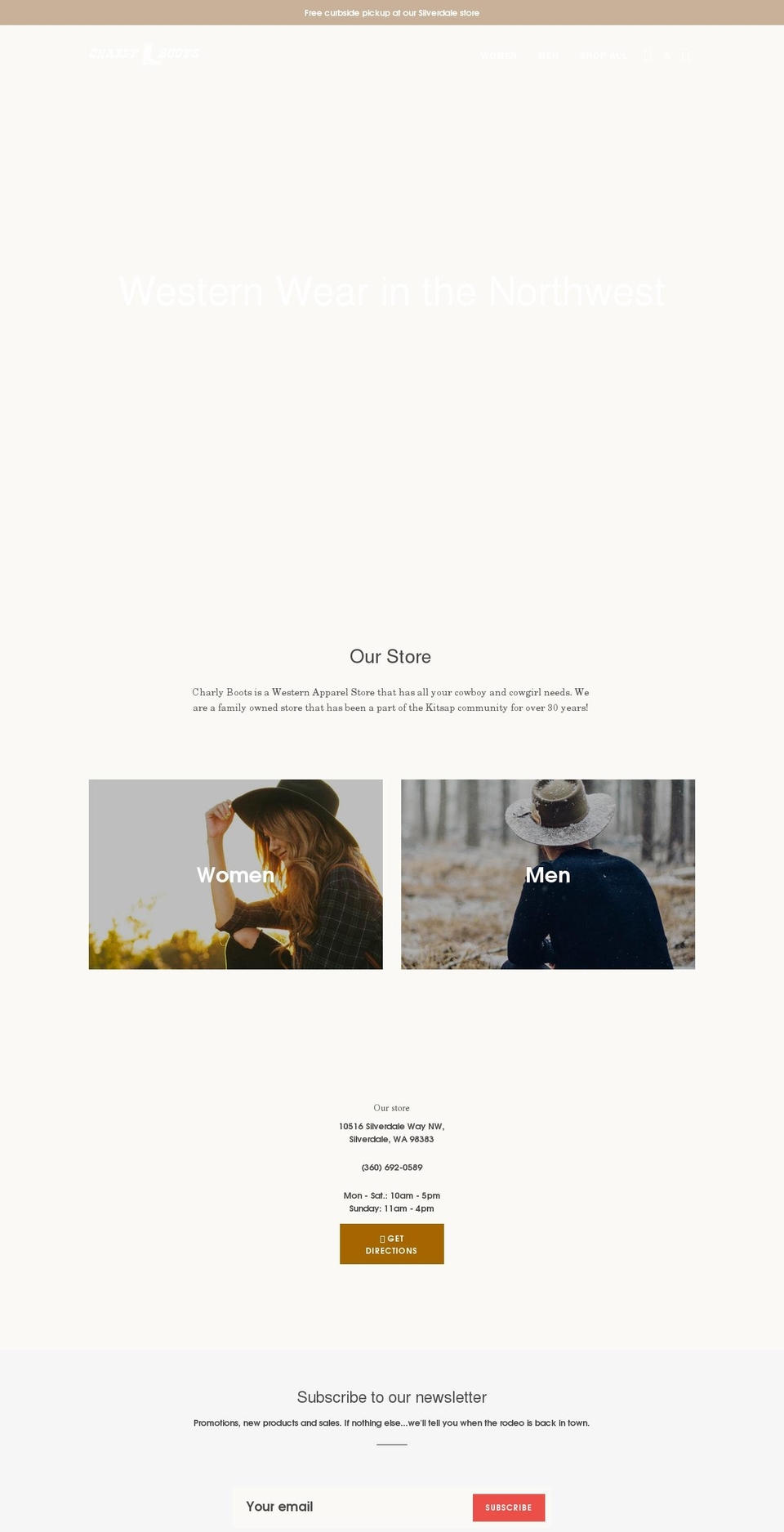 charlyboots.com shopify website screenshot