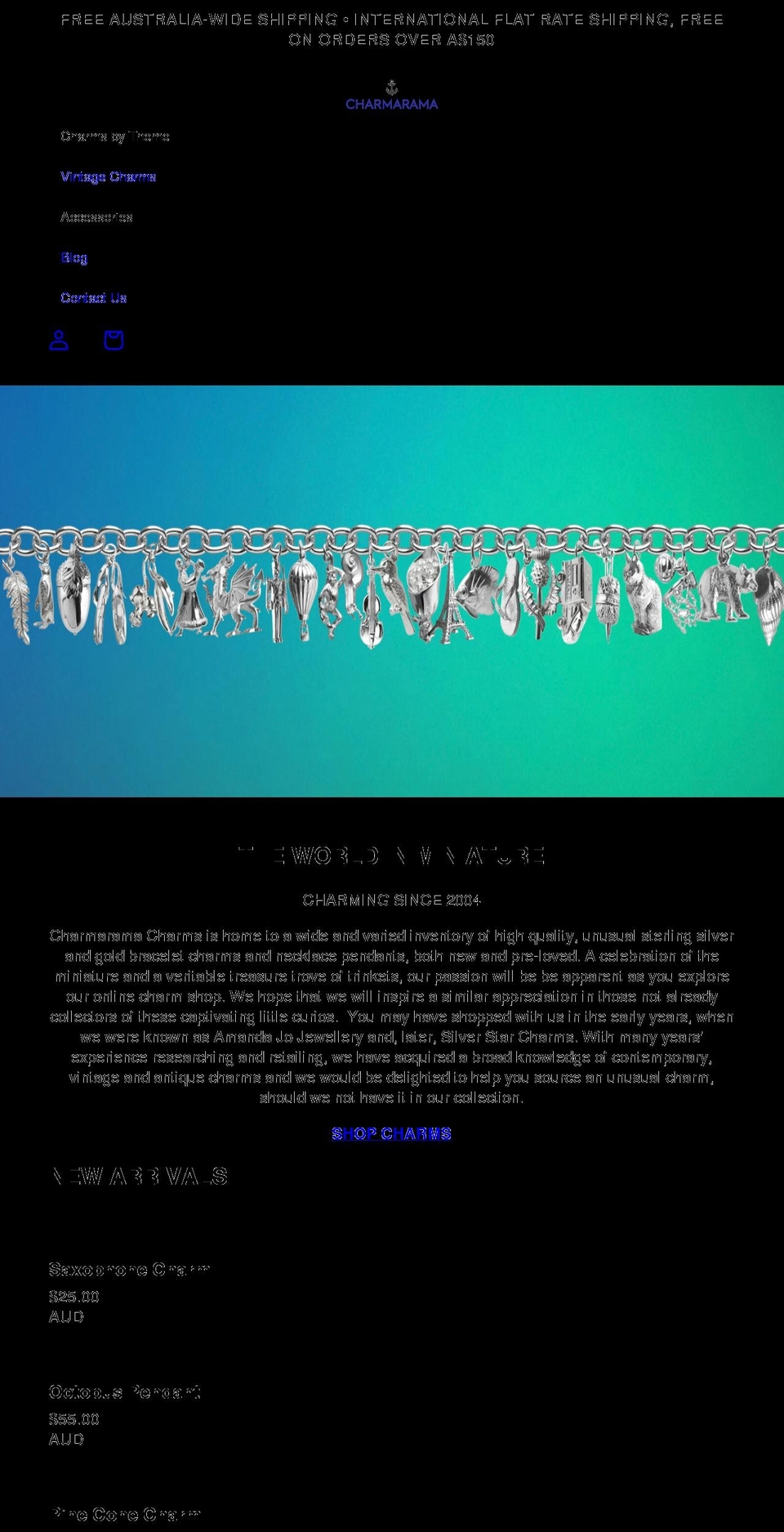 charmarama.com.au shopify website screenshot