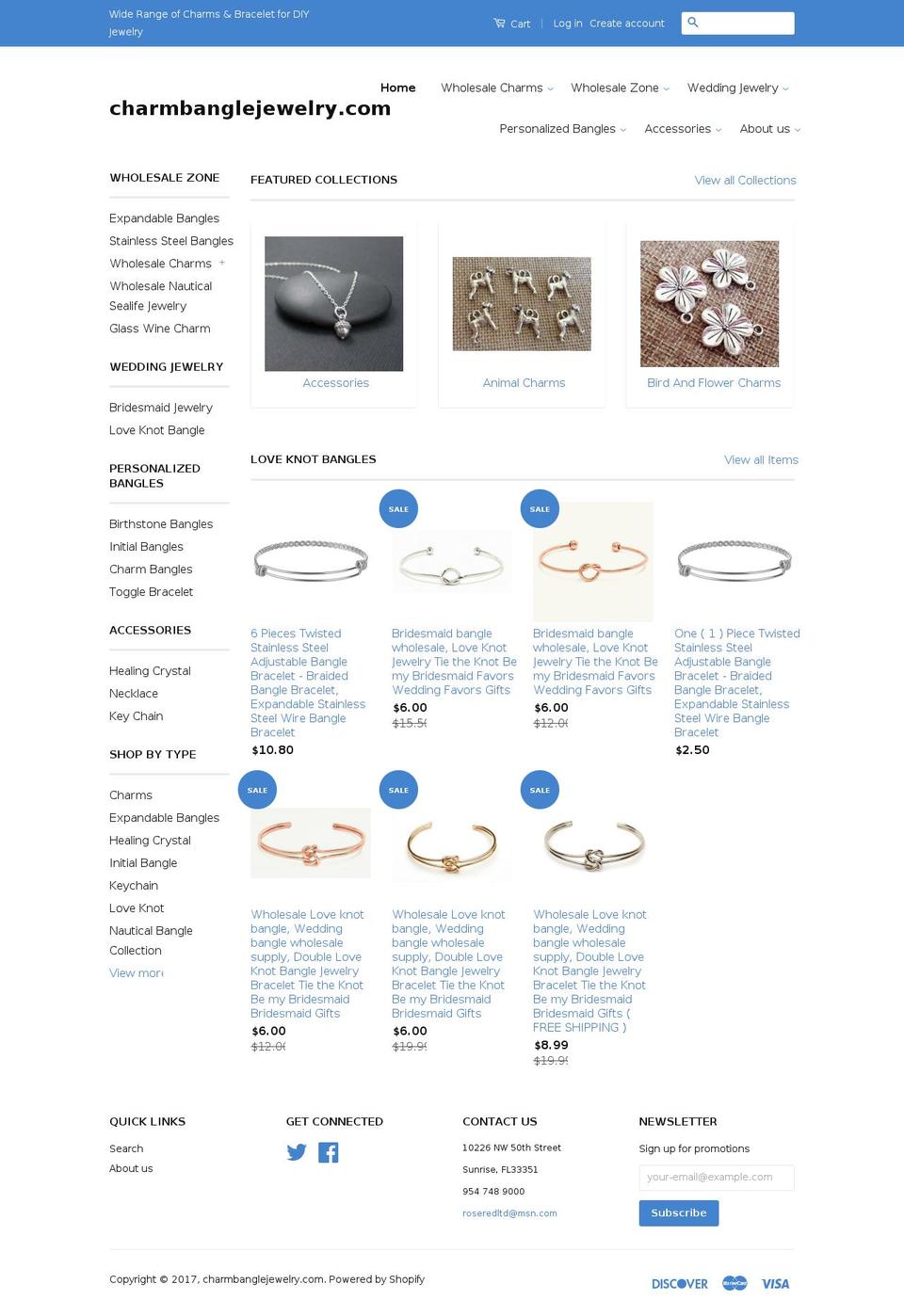 charmbanglejewelry.com shopify website screenshot