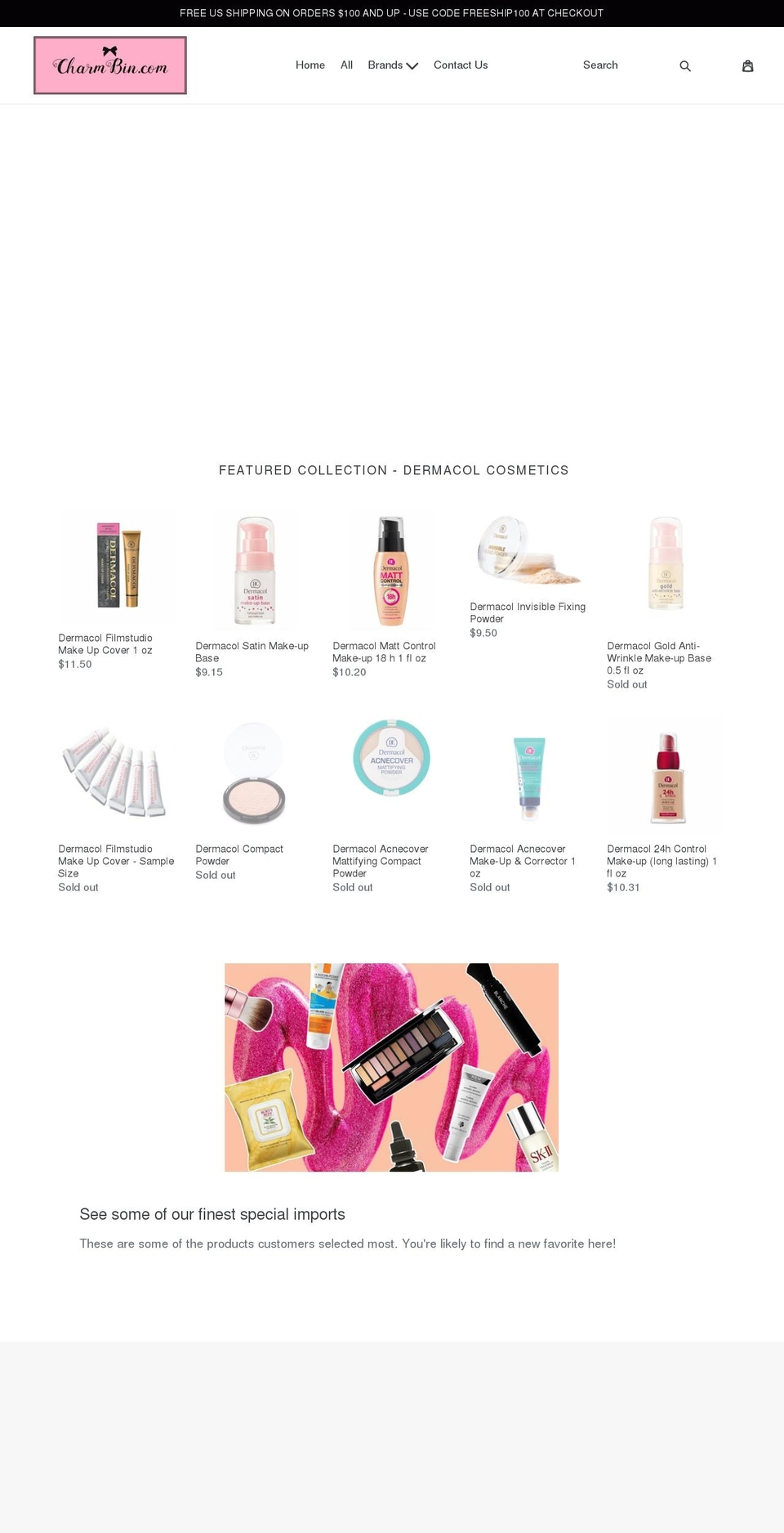 charmbin.com — Shopify storefront screenshot