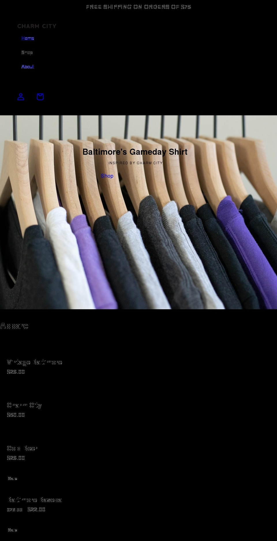 charmcitybrand.com shopify website screenshot