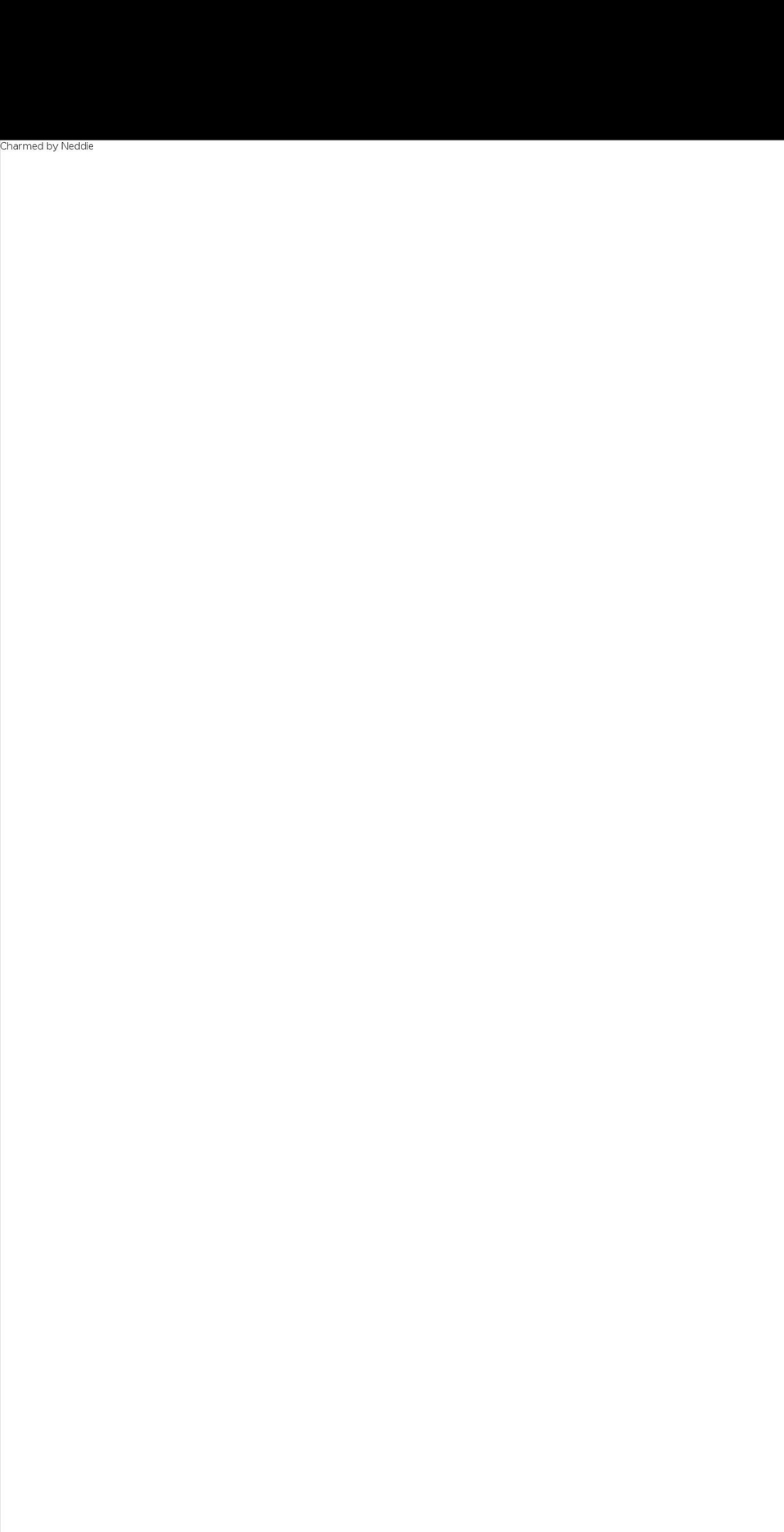 charmedbyneddie.com shopify website screenshot
