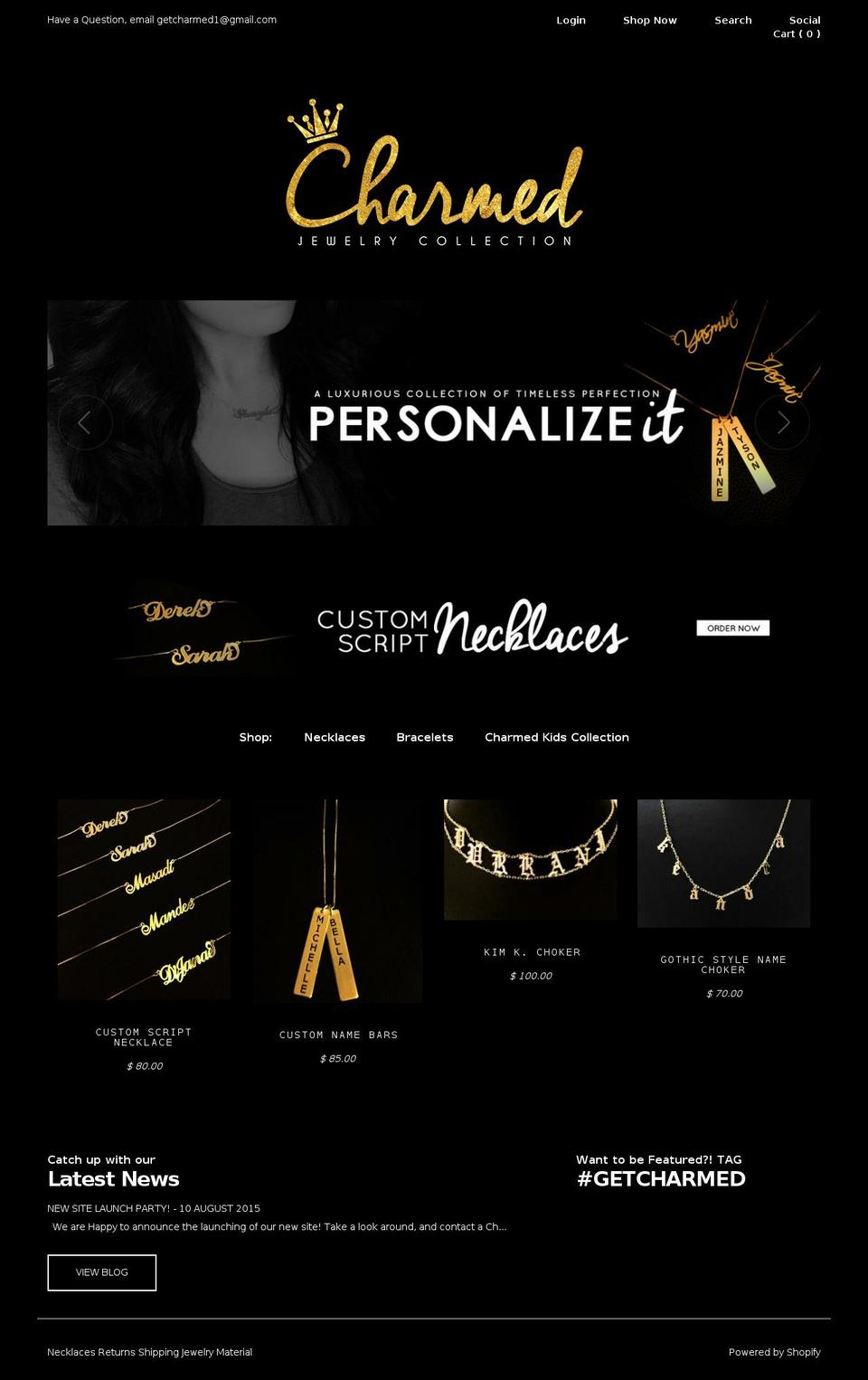 charmedco.com shopify website screenshot