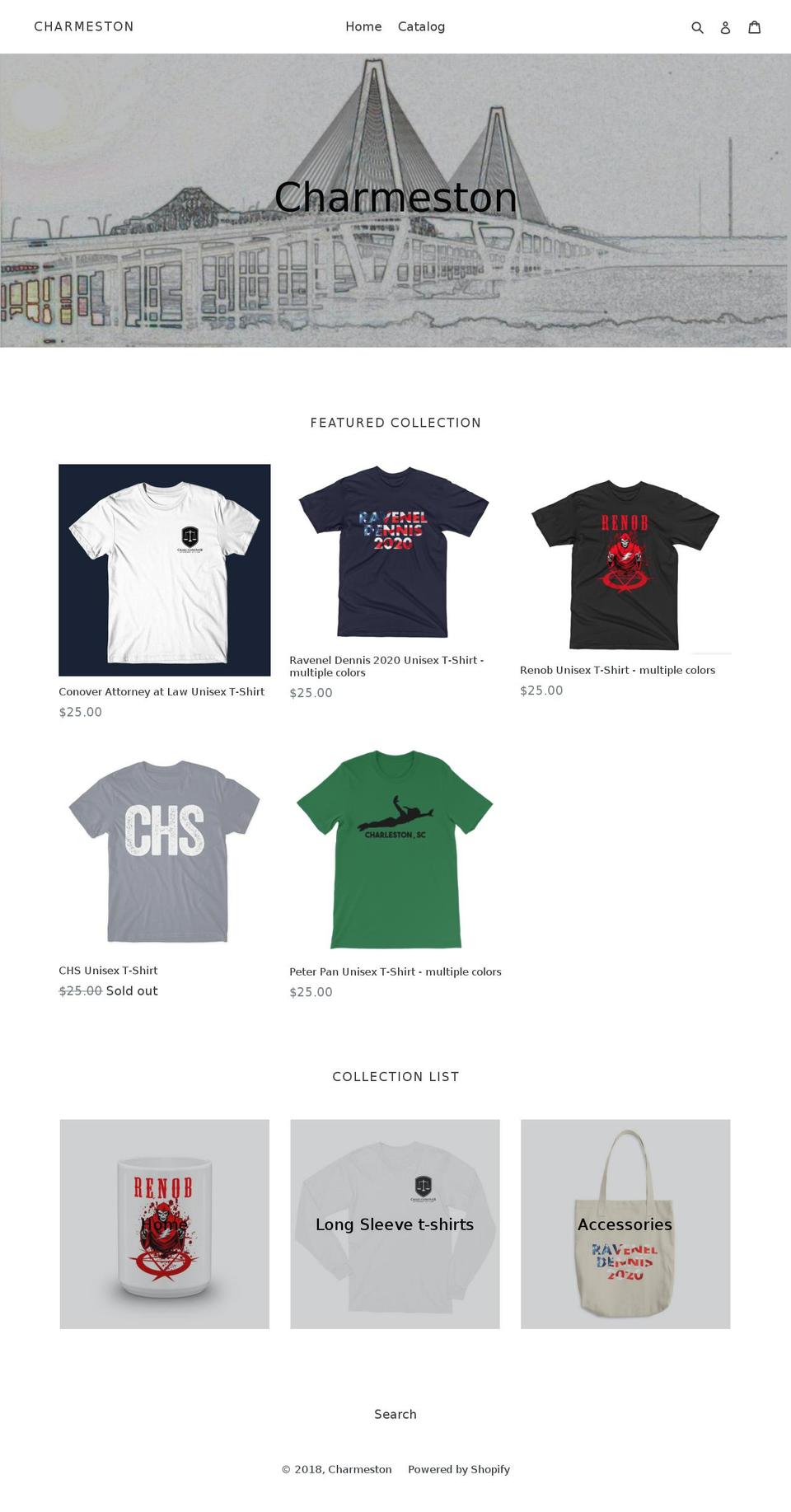 charmeston.com — Shopify storefront screenshot