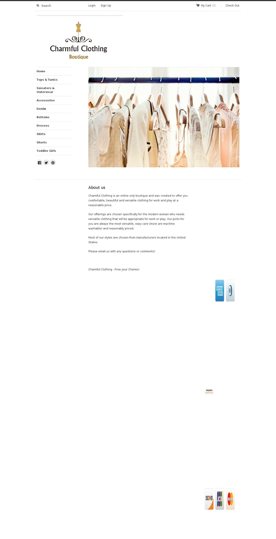 charmfulclothing.com shopify website screenshot
