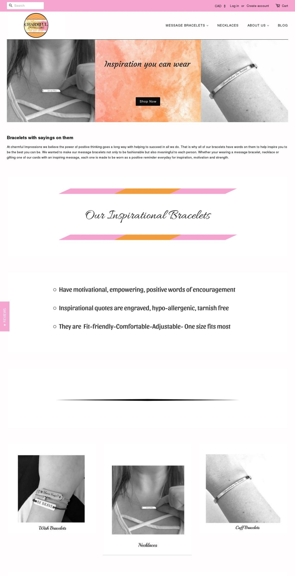 charmfulimpressions.com — Shopify storefront screenshot