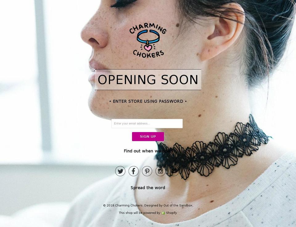 charmingchokers.com — Shopify storefront screenshot