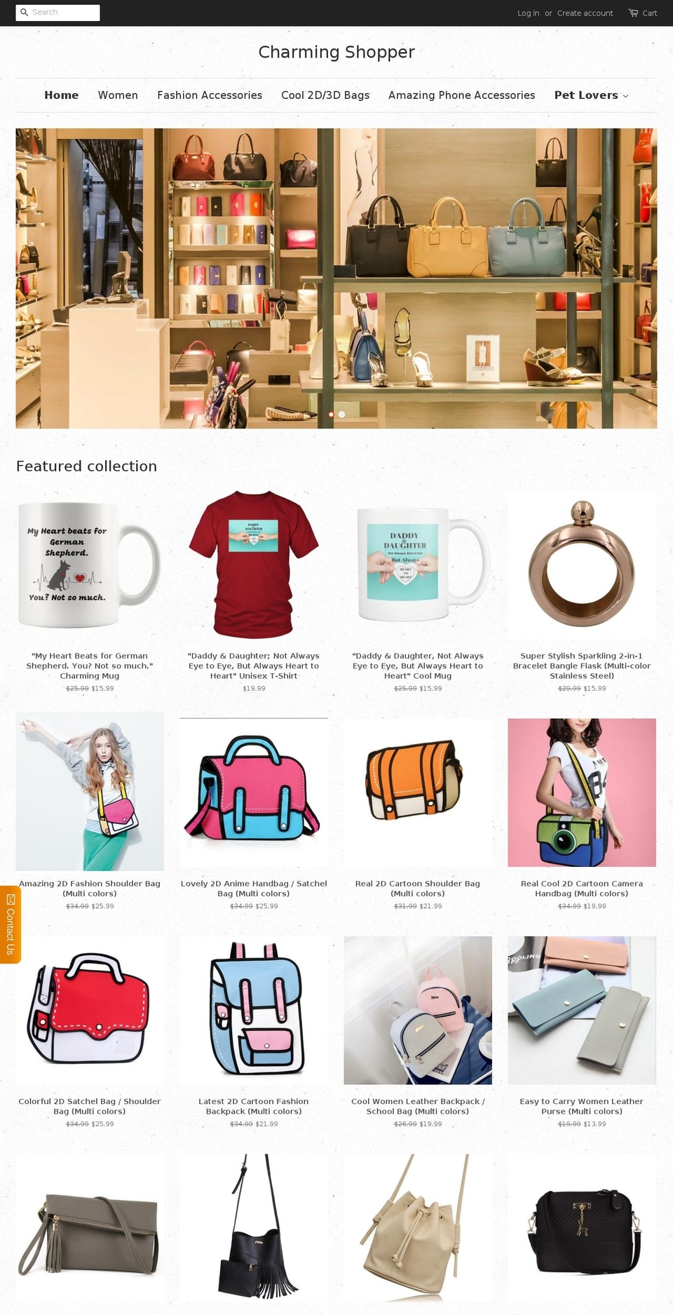 charmingshopper.com — Shopify storefront screenshot