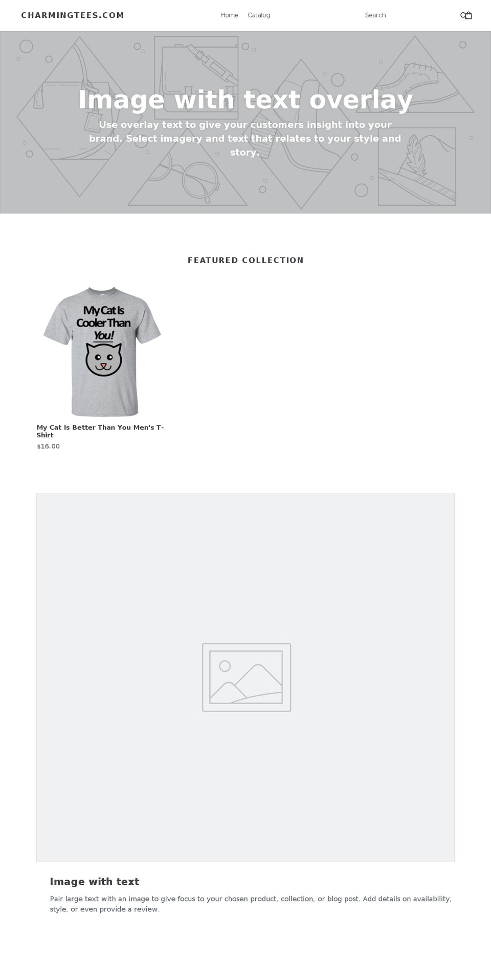 charmingtees.com shopify website screenshot