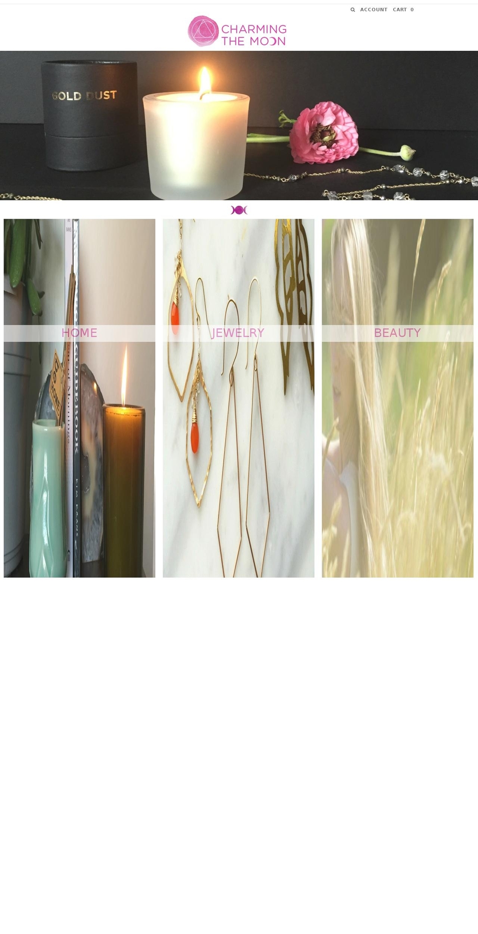 charmingthemoon.com shopify website screenshot