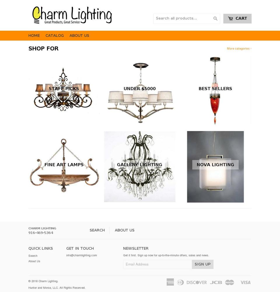 charmlighting.com shopify website screenshot