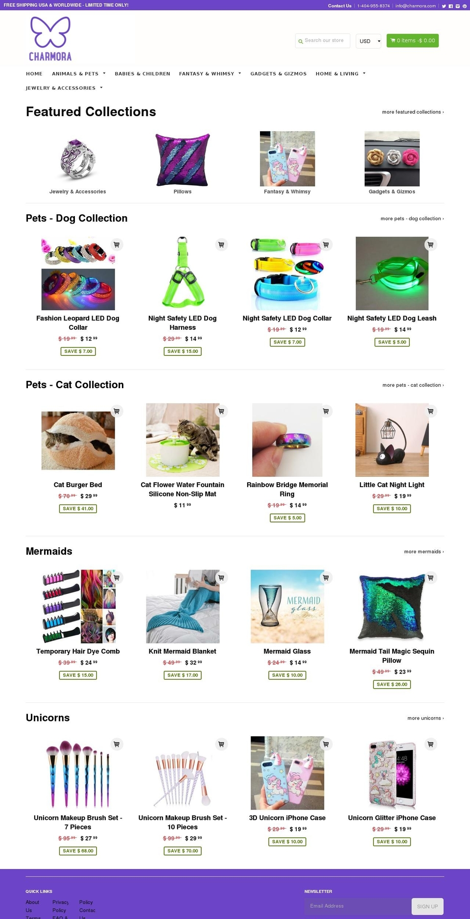 charmora.com — Shopify storefront screenshot