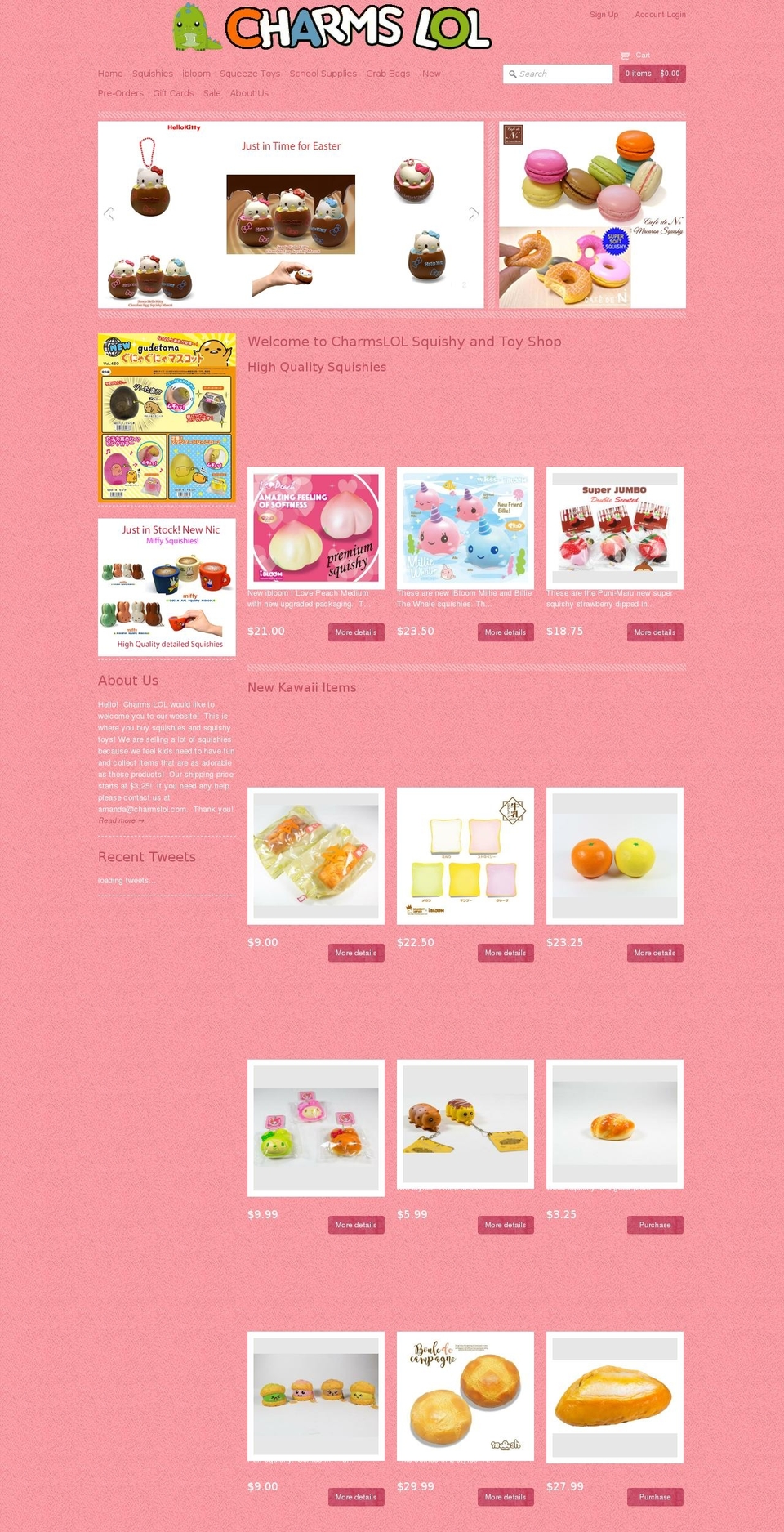 charmslol.com shopify website screenshot