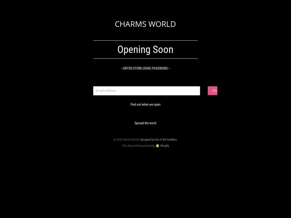 charmsworld.co.uk shopify website screenshot