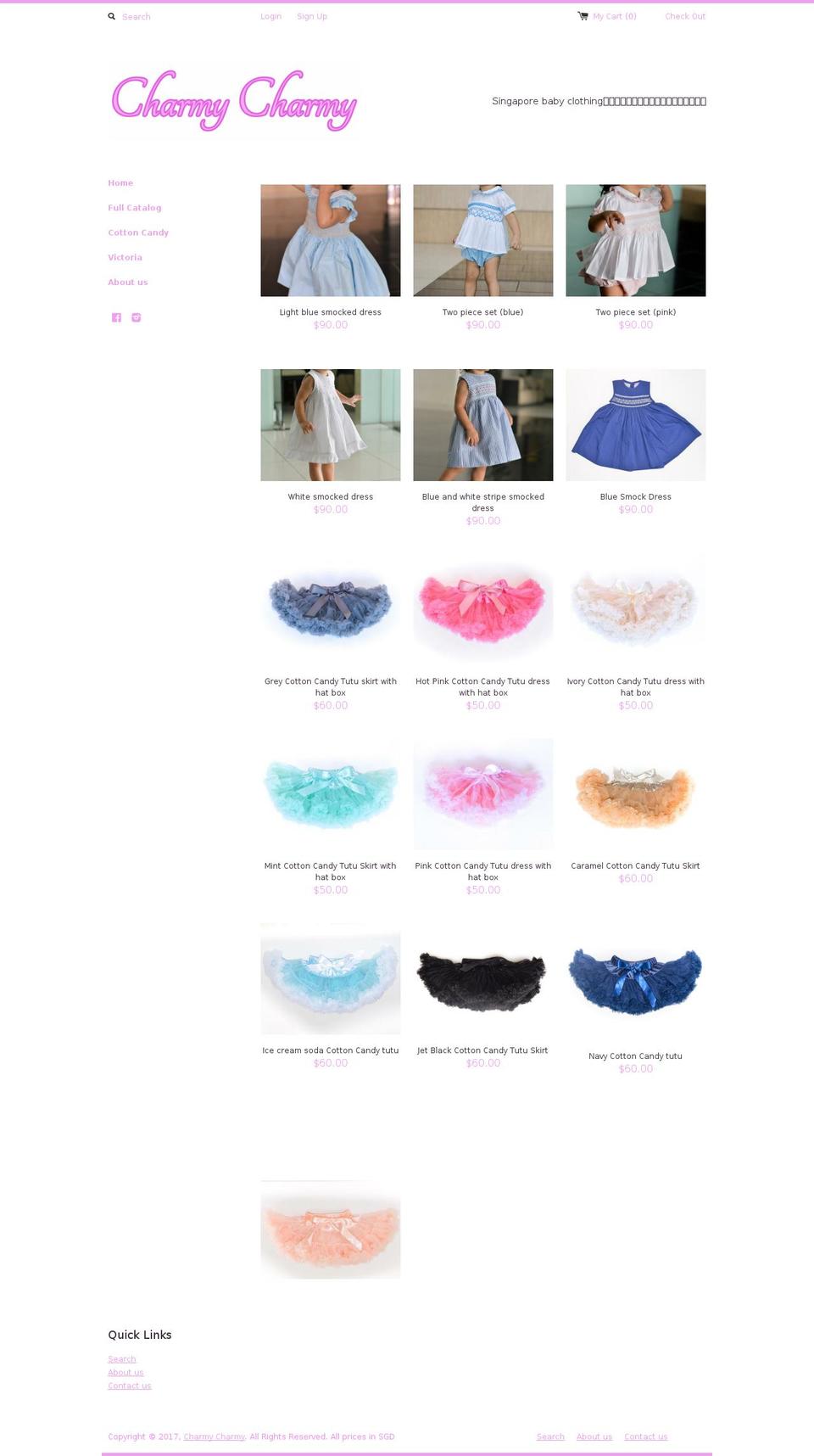 charmycharmy.com shopify website screenshot