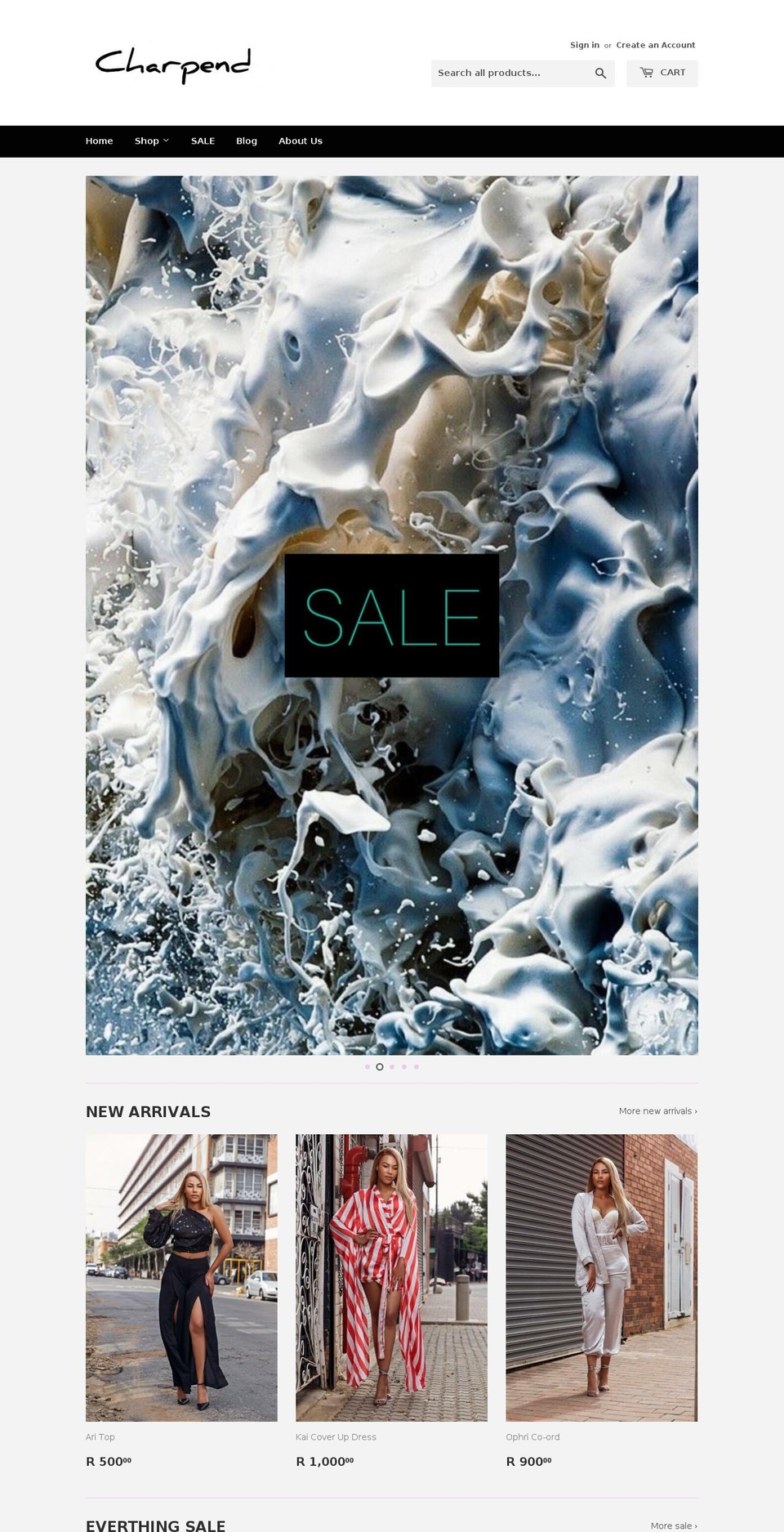 charpend.com — Shopify storefront screenshot