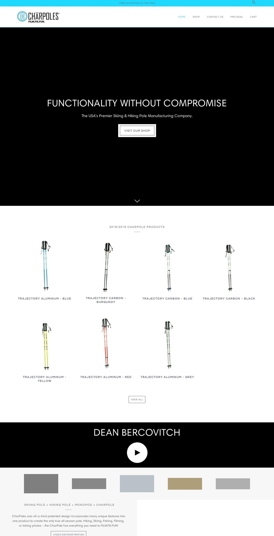 charpoles.com shopify website screenshot