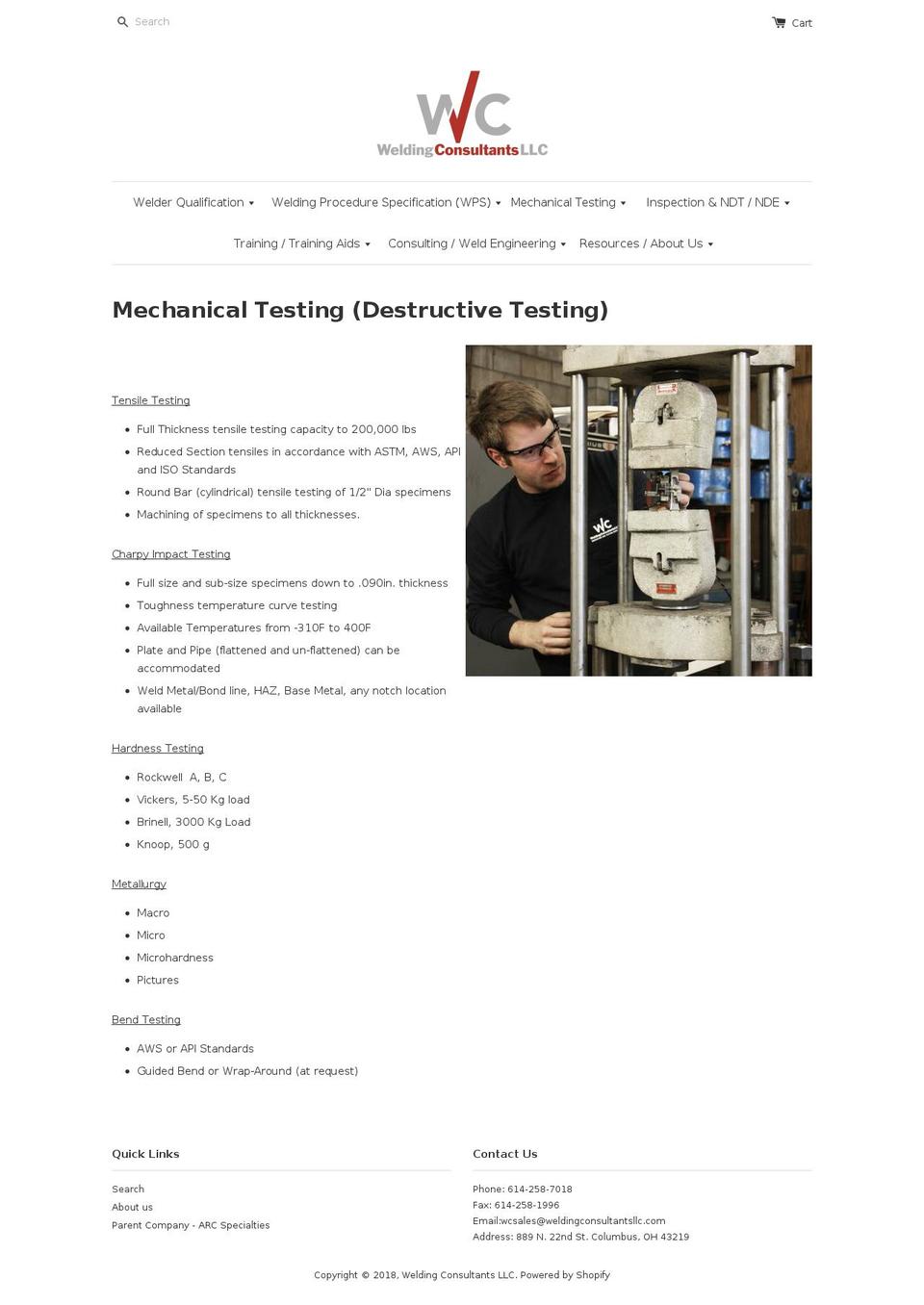 charpytesting.com — Shopify storefront screenshot