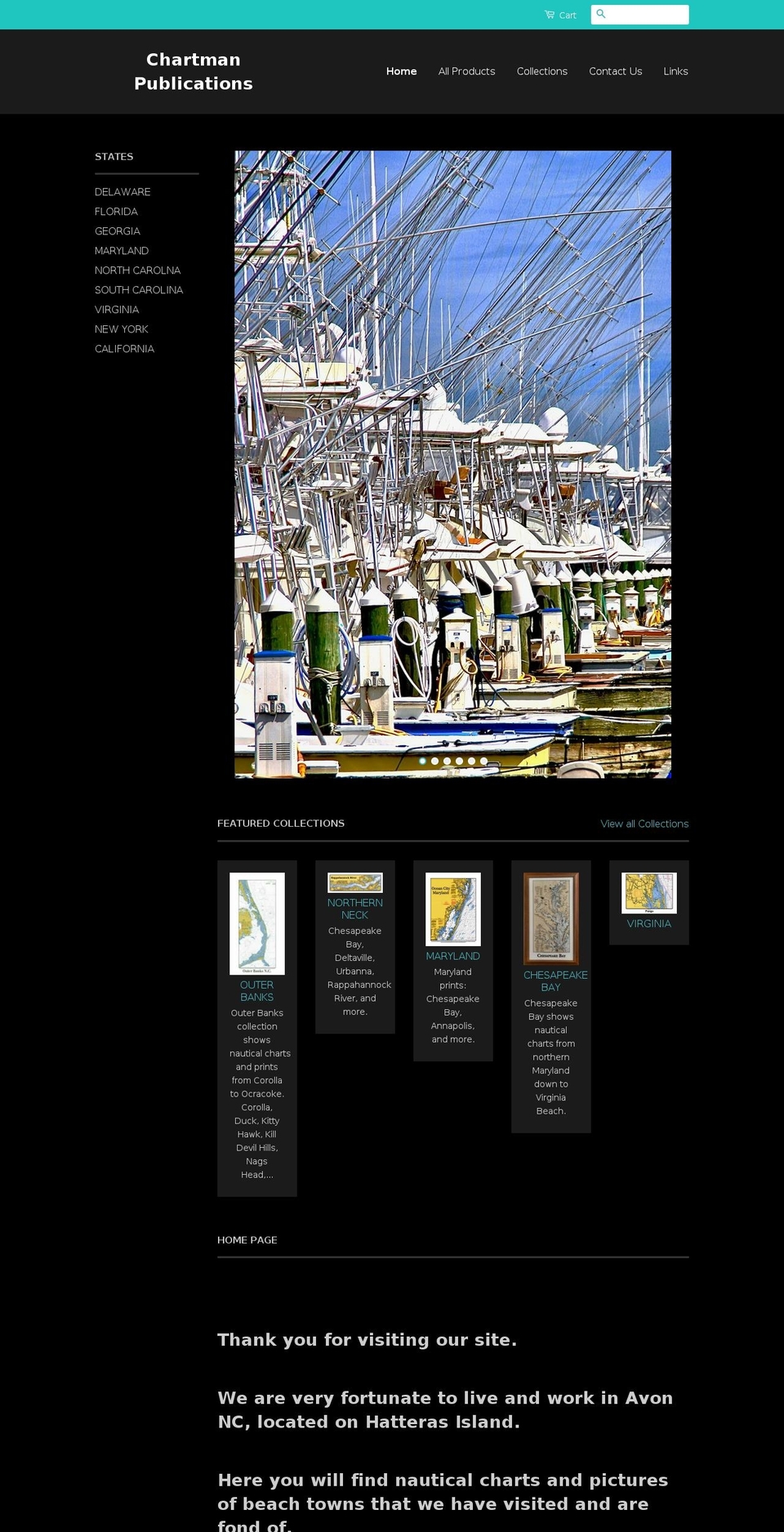 chartmanpublications.com — Shopify storefront screenshot