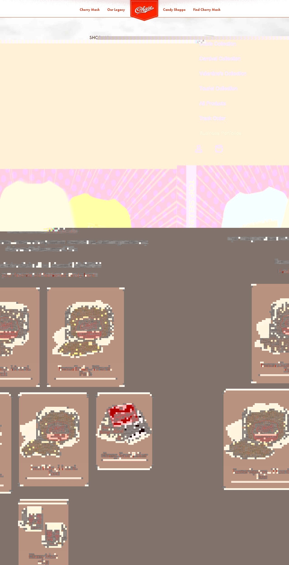 chasecandystore.myshopify.com shopify website screenshot