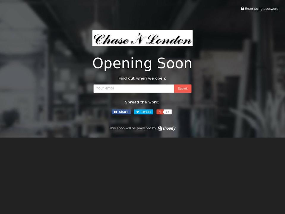 chasenlondon.com — Shopify storefront screenshot