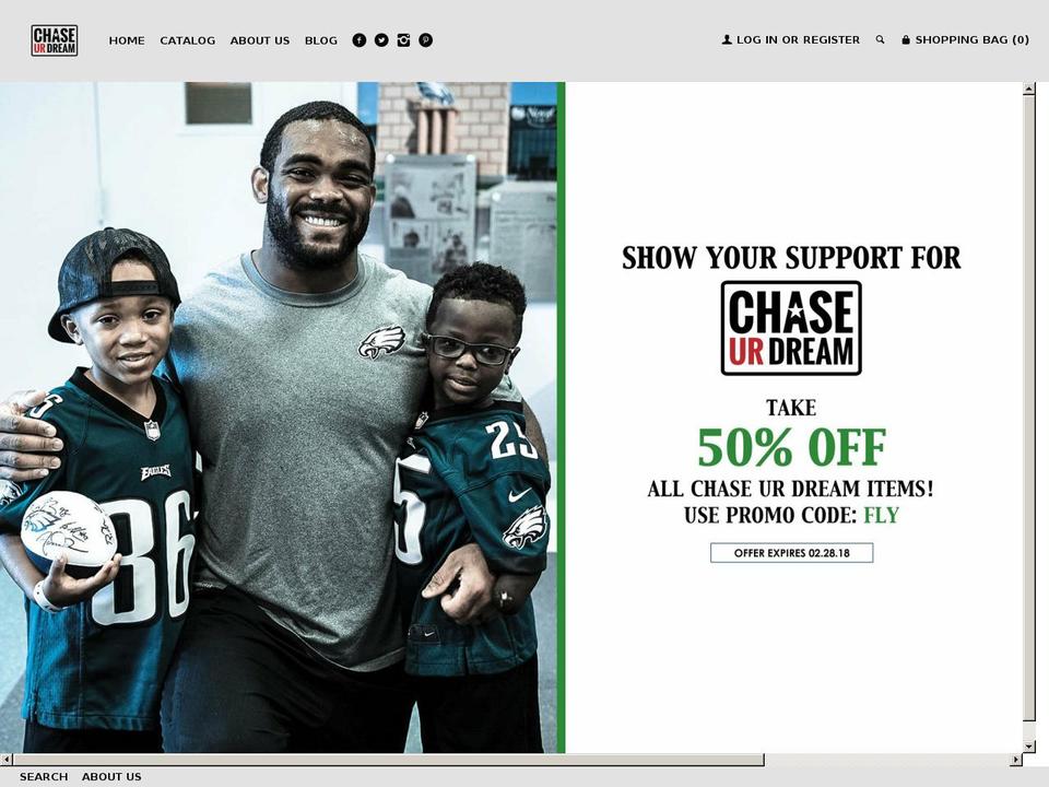 chaseurdreamstore.com shopify website screenshot