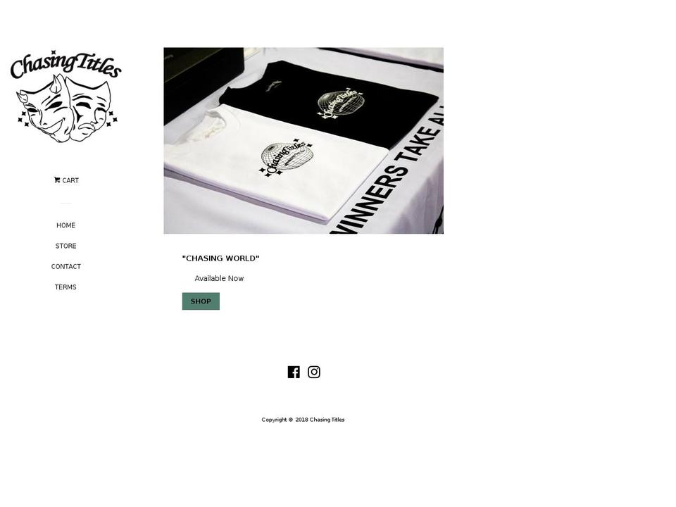 chasingtitles.us shopify website screenshot