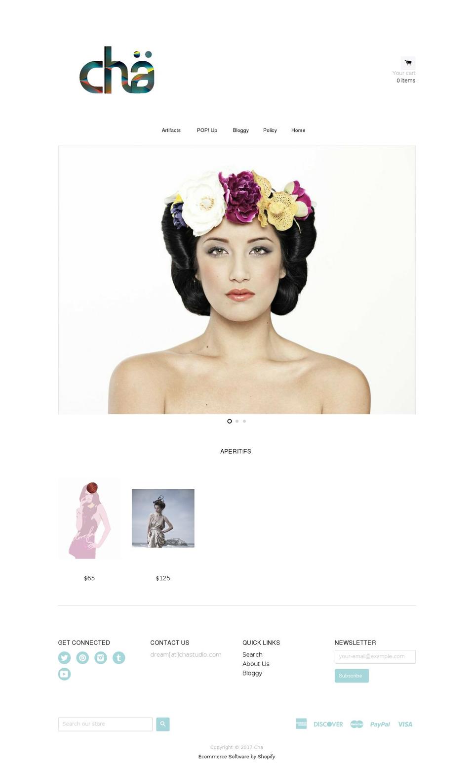 chastudio.com shopify website screenshot