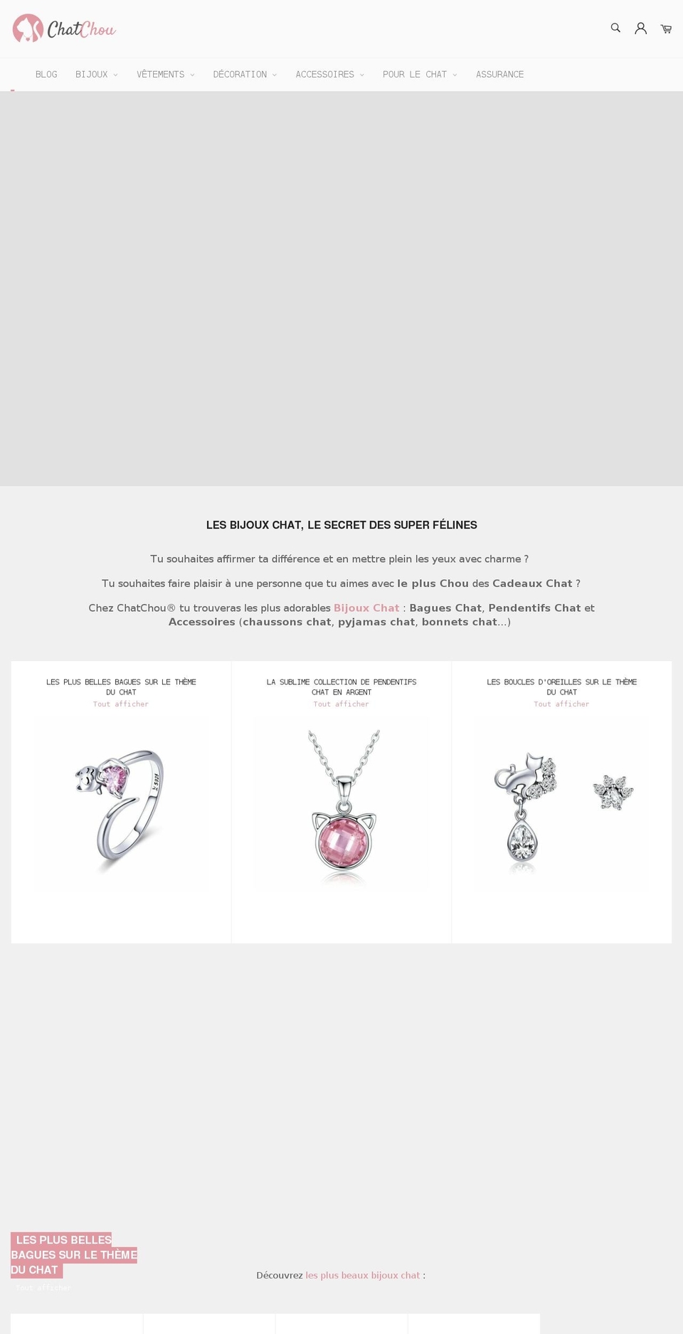 chat-chou.com shopify website screenshot