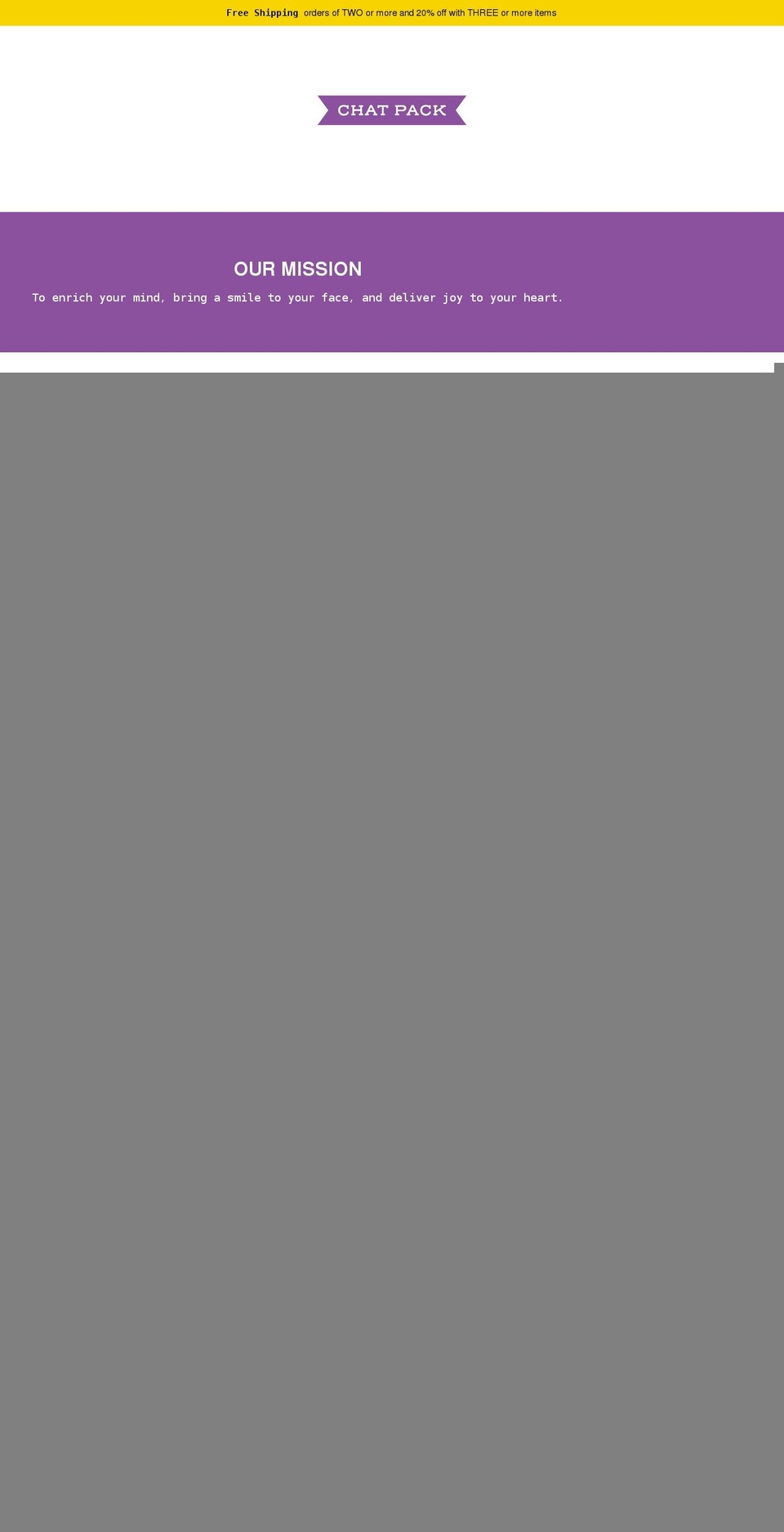 chat-pack.com shopify website screenshot