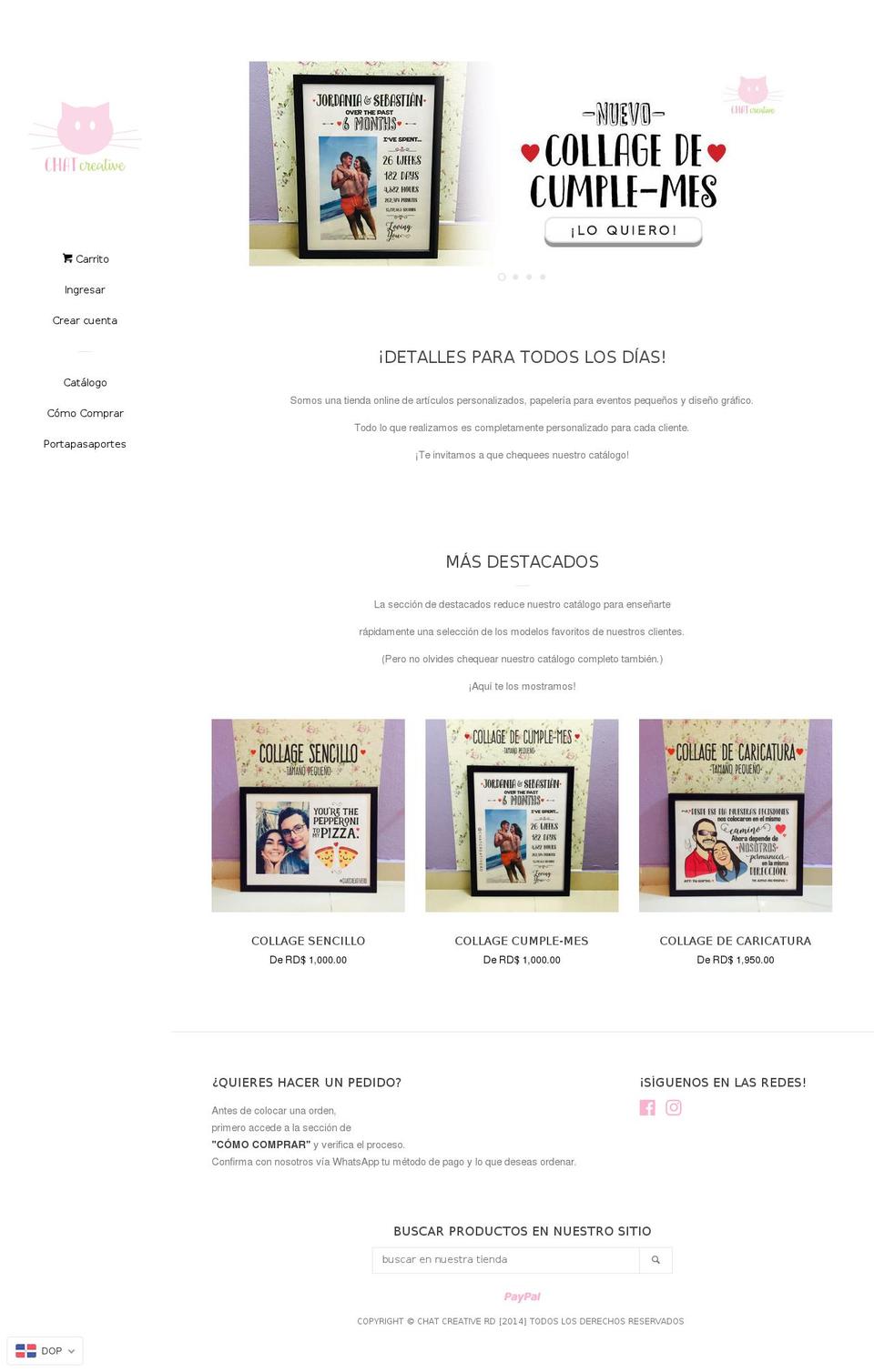 chatcreativerd.com — Shopify storefront screenshot