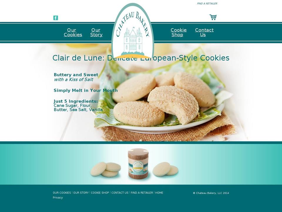 chateaubakery.com shopify website screenshot