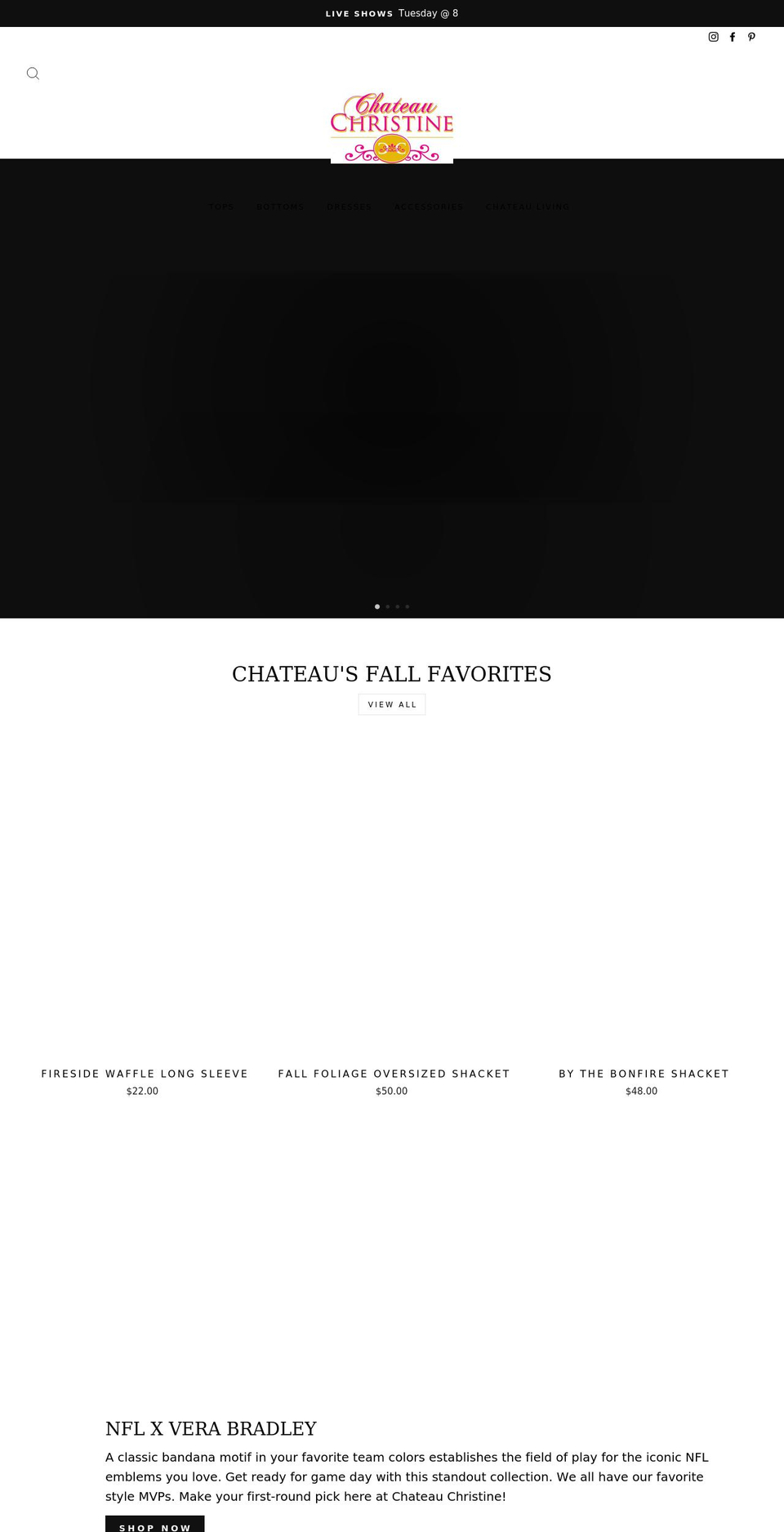 chateauchristine.com shopify website screenshot