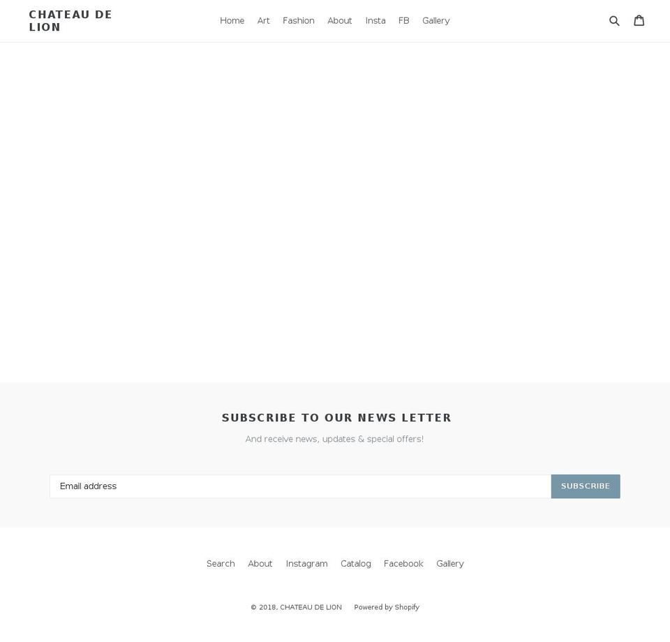 chateaudelion.com shopify website screenshot