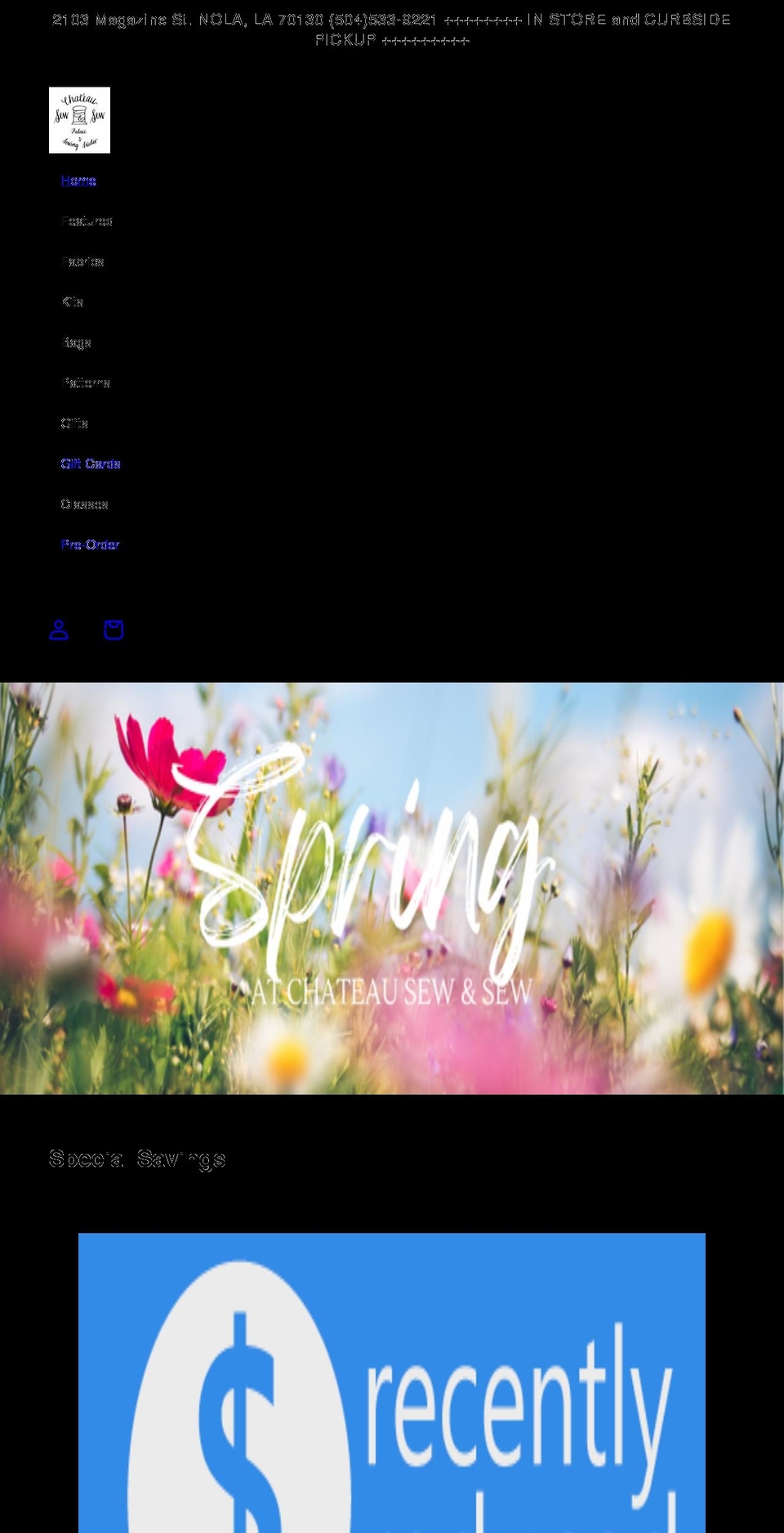 chateausew.com shopify website screenshot