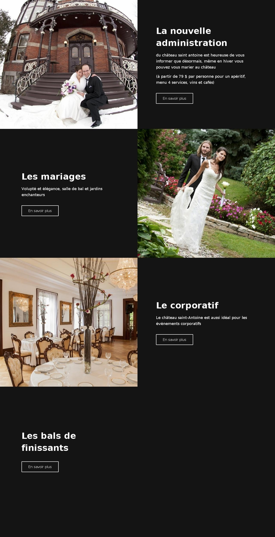 chateaustantoine.ca shopify website screenshot