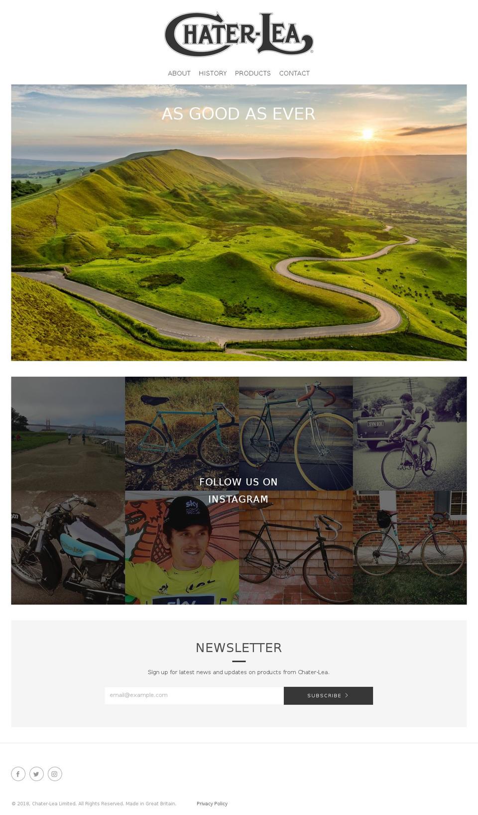 chater-lea.com — Shopify storefront screenshot