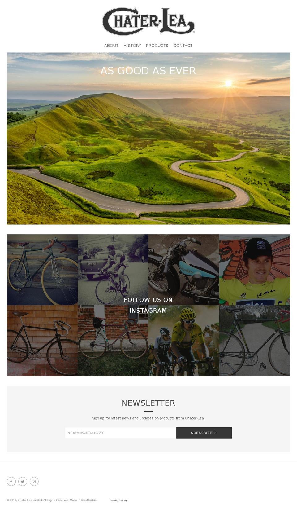 chaterlea.com shopify website screenshot