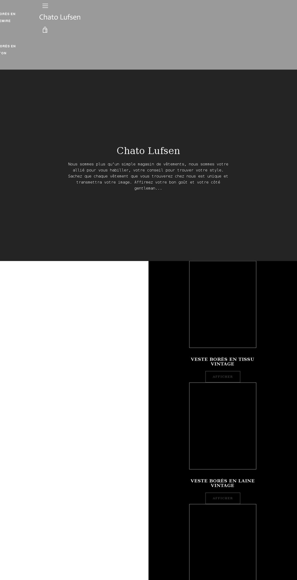 chatolufsen.shop shopify website screenshot