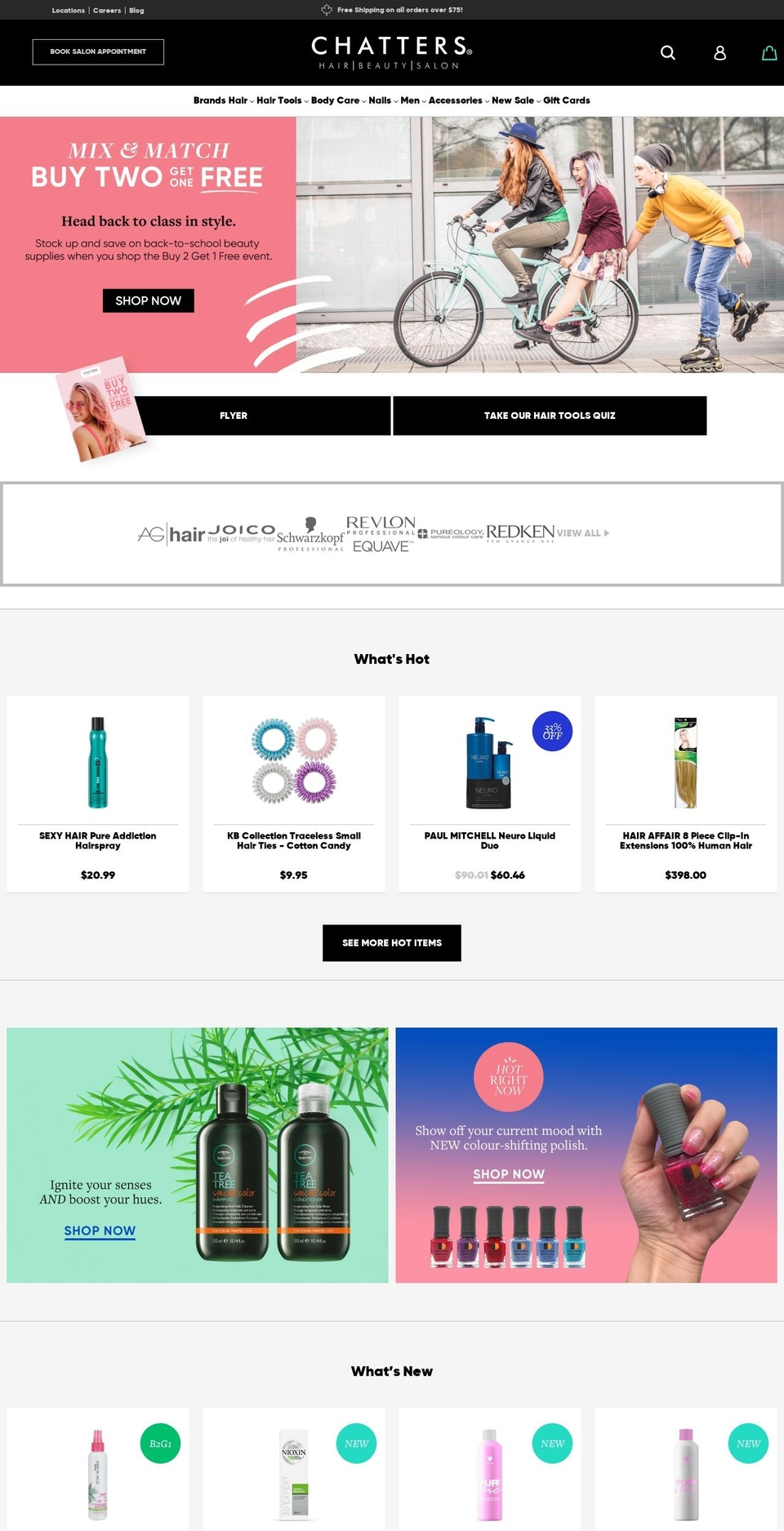 Demac Production Shopify theme site example chatters.ca