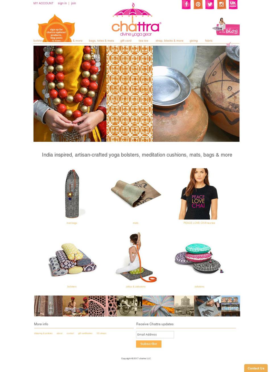 chattra.com shopify website screenshot