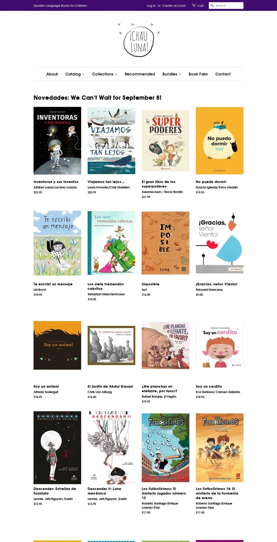 chauluna.com — Shopify storefront screenshot